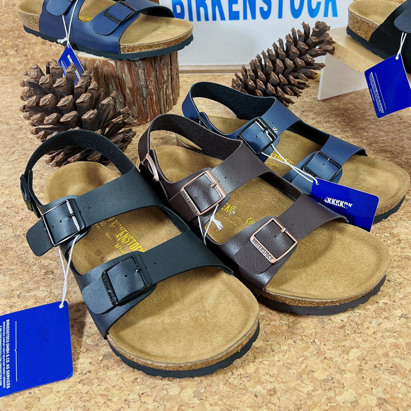 Boken Summer Cork Slippers Sandals for Men and Women Trendy Milano Export Shoes Outdoor Couple Shoes