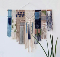 摩洛哥手工编织艺术挂毯挂布流苏墙面装饰彩色挂件民宿软装墙饰