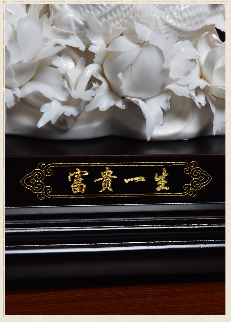 Oriental clay ceramic flower manual its handicraft decorative furnishing articles version into gifts/prosperous life