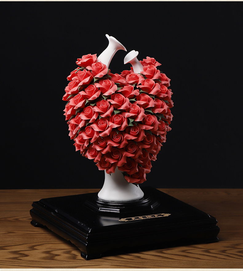 The east mud wedding present ceramic flowers furnishing articles for girlfriends friend colleague gift newly - I bridal chamber decorates