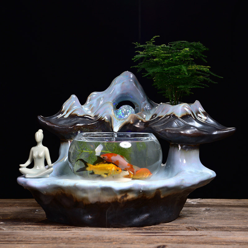 oriental fish tank decorations