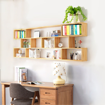  Wall shelf Wall-mounted living room bedroom decoration rack Wall book shelf Creative background wall shelf simple partition
