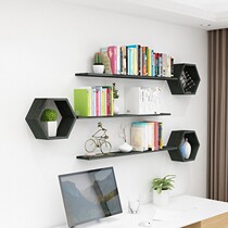  Wall shelf Living room Bedroom TV background wall decoration rack Creative wall book shelf Wall shelf partition