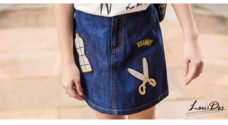 Jupe fillette LOUISDOG en toile - Ref 2049697 Image 12