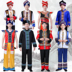 trang phục dân tộc thiểu số nam người lớn Vân Nam Yi Yi quần áo nam dân tộc phù hợp với gió hulu biểu diễn múa lụa váy 