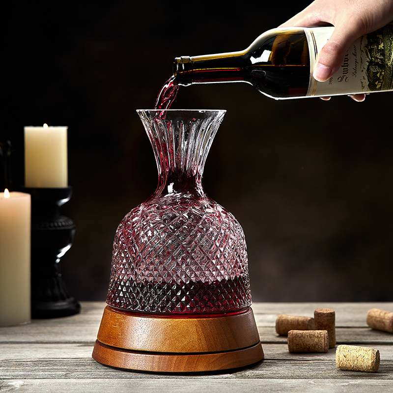 Luxurious Upscale Red Wine Swivel Decanter Quick Home Wine Suit Glass Wine tumbler Wine Tumbler-Taobao