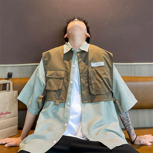 Комплект, японская рубашка для отдыха