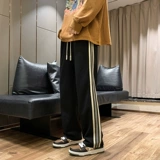 Осенние штаны, трендовые брендовые повседневные брюки, свободный прямой крой, в корейском стиле