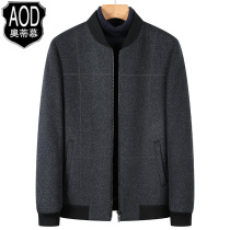 Spring and Autumn New Jacket Mens Young Mens Wool Jacket Casual Autumn Wool Blouse Short Woolen Jacket