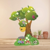 Bepel Bird Bird Tree 1 метр 6x1m 2. KT Poard+кронштейн, размер как