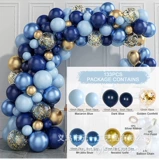 Синий воздушный шар, комплект, синее вечернее платье