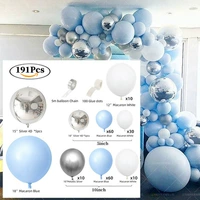 Синий воздушный шар, комплект, 191 шт