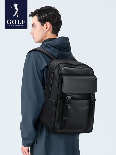 Golf2025 New Men's Business Backpack Large Capacity Computer Backpack Fashionable Casual Travel Commuter Bag for Men