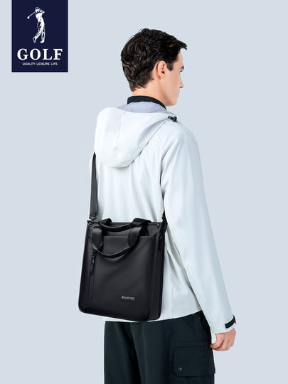 GOLF休闲商务差旅大容量公文包男2025新款时尚通勤单肩斜挎电脑包