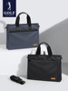 Golf Business Briefcase Men's Large-Capacity Canvas Satchel Shoulder Bag Laptop Bag Official Lawyer Bag