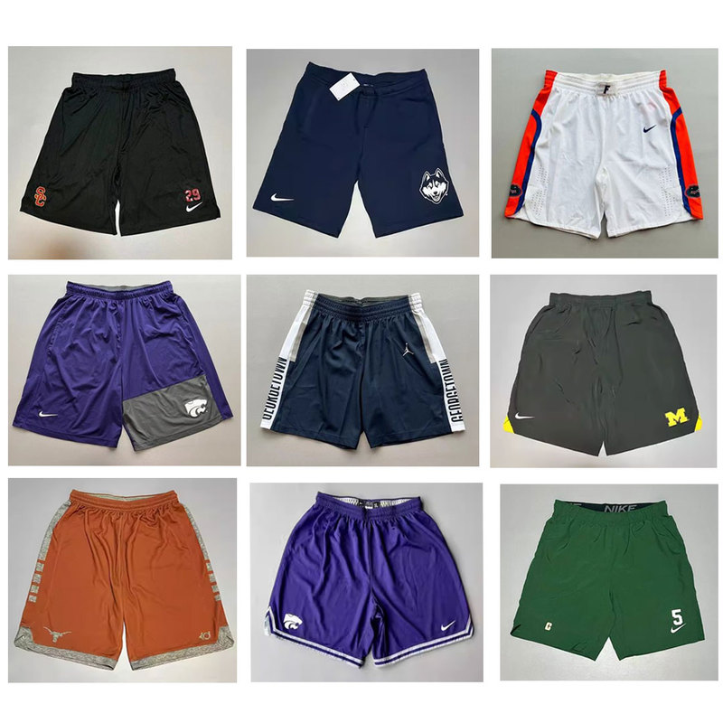 Nike Ncaa Georgetown Kansas Michigan Uconn Southern California Basketball Training Shorts Player Version Shorts