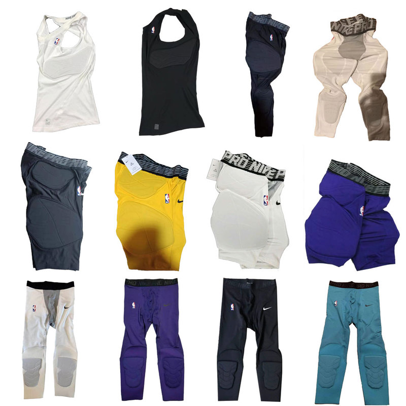 Nike Compression Anti-Collision Warm-Up Training Vest Shorts Capri Pants Nine-Point Pants Player Version Sports Fitness Men's Basketball