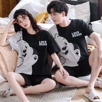 2021 new pajamas womens summer cotton short-sleeved shorts thin home clothes cute girls can wear outfits