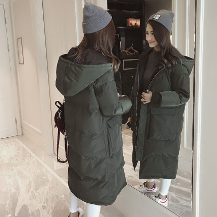 冬外套chic棉衣服女2018新款棉袄中长款韩版宽