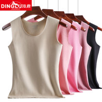 Warm vest ladies no trace plus velvet top wear base shirt underwear sleeveless autumn and winter sexy tight inside wear