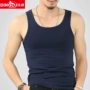 Đàn hồi! Áo vest nam cotton thể thao chạm đáy áo thể thao mùa hè trẻ trung bó sát - Áo vest cotton áo khoác đông nam