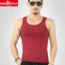 Đàn hồi! Áo vest nam cotton thể thao chạm đáy áo thể thao mùa hè trẻ trung bó sát - Áo vest cotton