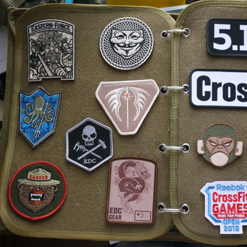 Military Meme Memorial Morale Arm Badge Embroidery Hot Sublimation Tactical Post Individuality Tactical Scapegoat Stickup With Chest Patch Magic Sticker Shoulder Badge