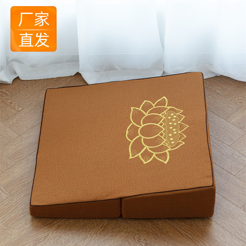 Slope meditation cushion meditation cushion thickened portable home meditation meditation futon cushion big worship mat kneeling worship mat
