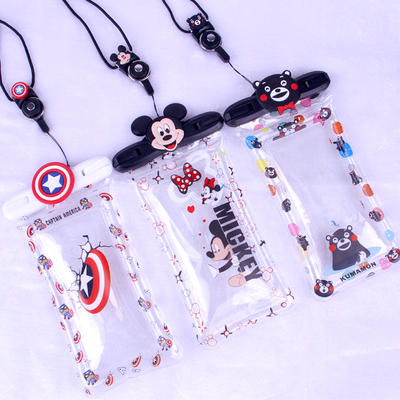 Touchscreen fingerprint unlock, floating phone, waterproof bag, airbag, fashionable seaside and outdoor swimming, waterproof