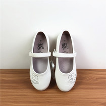 Ah round Eslate spring girls new casual leather shoes princess shoes simple fashion girls Middle and big childrens single shoes