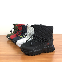 Ah round Estate 20 New plus velvet warm waterproof light boys and girls snow boots children side zipper cotton shoes