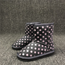 Ah round Estemas out of Japan Winter female children plus velvet warm cotton shoes clearance price