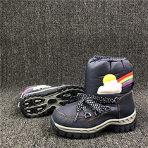 Ah round Espice out British girls Winter full waterproof plus velvet warm snow boots Baobao cotton shoes 19#-30 5#