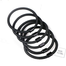 Korean version of childrens high elastic square beads rubber band hair accessories practical material simple tie hair lady simple basic Hairband