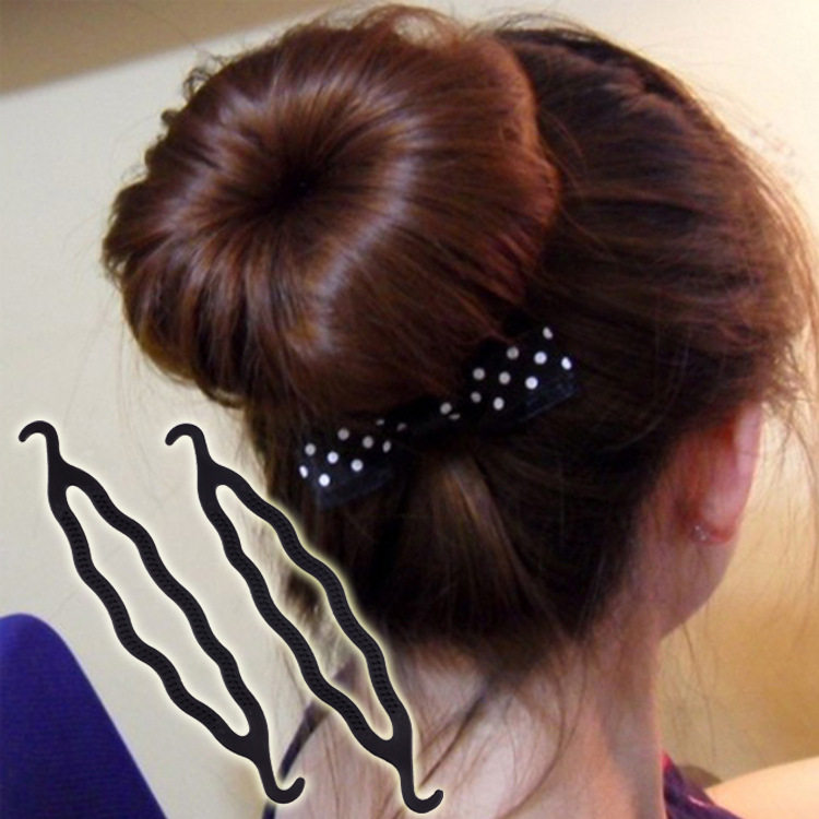 Double Hook Disc Hairdresser Girl Balls Head Princess Head Flower Buds Buns Head Pan Hair tools Easy and easy to handle