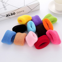 Korean lady no trace thick plate hair accessories candy color wide leather band hair towel Hairband headline simple