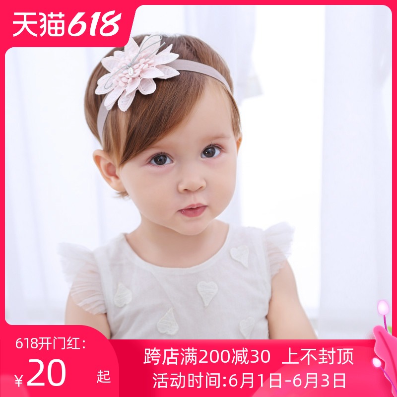 Xiaoyue Family 2017 Korean version of children's hair band hair accessories Baby hair band Water-soluble flowers Girls hair accessories headdress jewelry