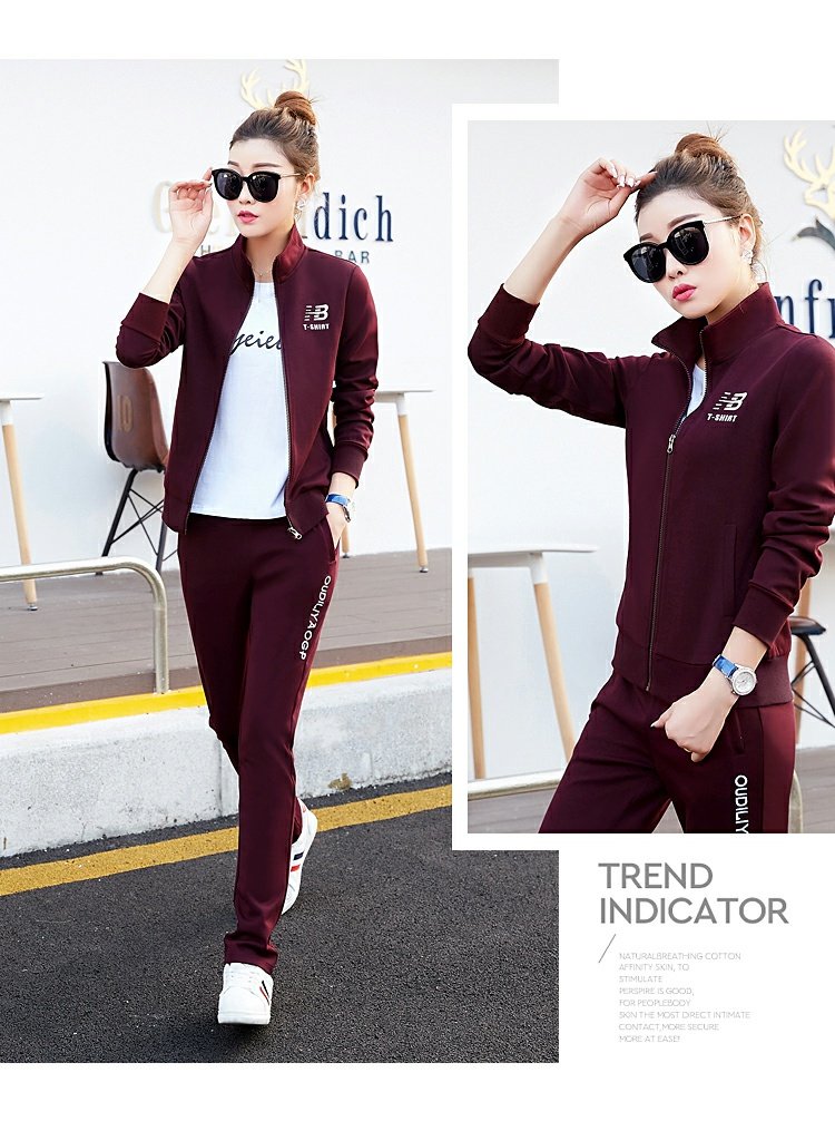 Bộ đồ cotton mùa thu 2018 xuân hè phiên bản Hàn Quốc của nam và nữ dài tay thường xuyên diện đồ thể thao áo len ba lỗ cỡ lớn bộ thể thao nam mùa đông