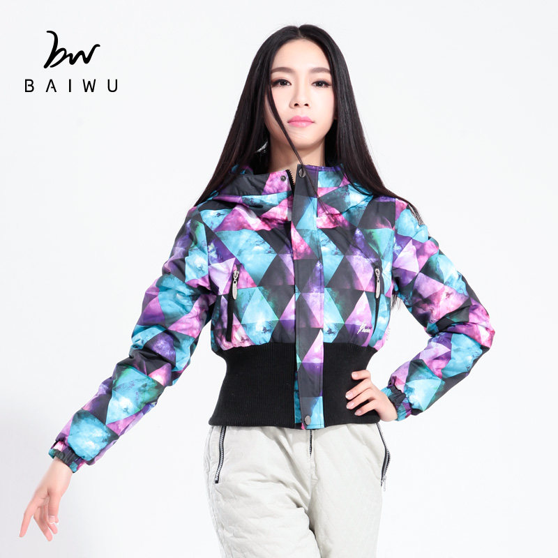 Kashiwa Dance Garden Autumn and Winter New Women's Warm And Cold Cotton Suit Short Trim Top Hood Dance Practice Jacket