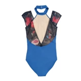 Новый балетный танец балета балета висят шейки на спине одежды для тела печатная сетевая практика практика практики