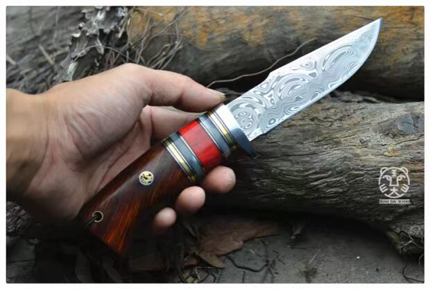 Máy cắt gia súc tốt Bột Thụy Sĩ Damascus tay rèn độ cứng cao ngoài trời sống sót bộ sưu tập dao kiếm - Công cụ Knift / công cụ đa mục đích xẻng quân dụng đa năng cao cấp usa
