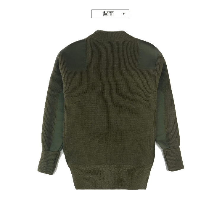 Marine đặc biệt quân đội đồng phục áo len màu xanh lá cây mùa thu và mùa đông áo ba lỗ nam