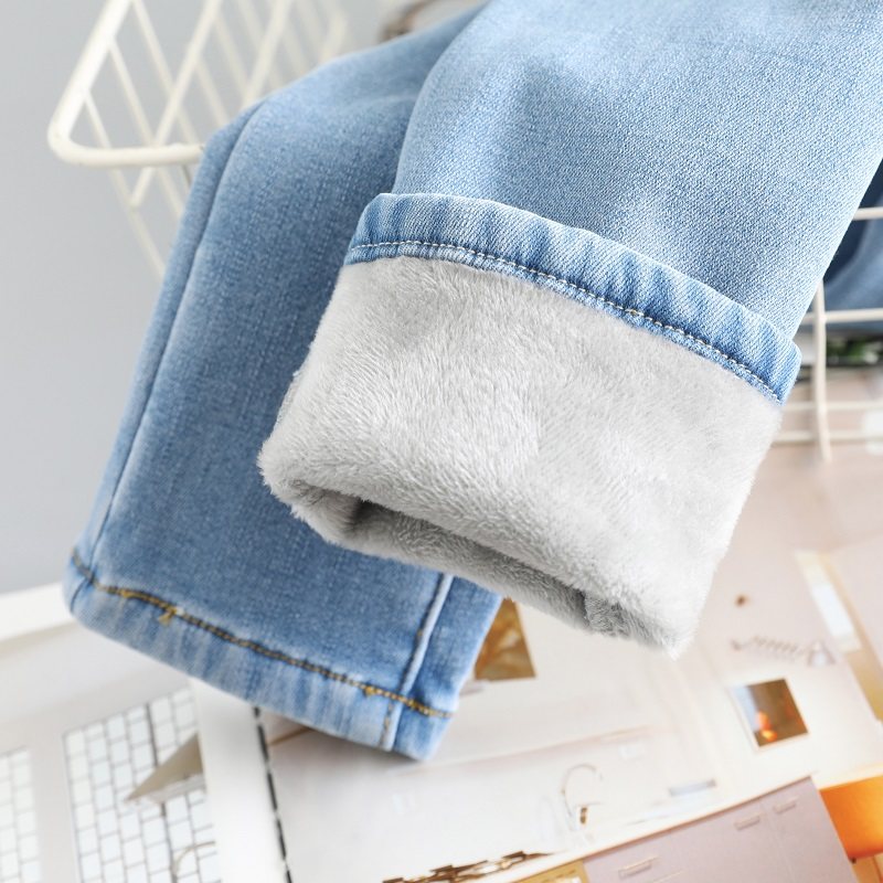 Girls jeans fashion 2022 new western style pencil pants small feet big kids autumn clothes spring autumn pants outer wear