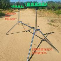 All-aluminum four-leg telescopic sea rod library fishing bracket fishing hand rod fort bracket multi-hole European carp fishing assembly bracket