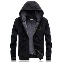 Handling thick winter jacket men loose granule jacket outdoor warm pure color large-yard sweater