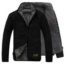 Wind-proof warm winter thickening plywood jacket mens outdoor anti-high-cold sports double-sided dress