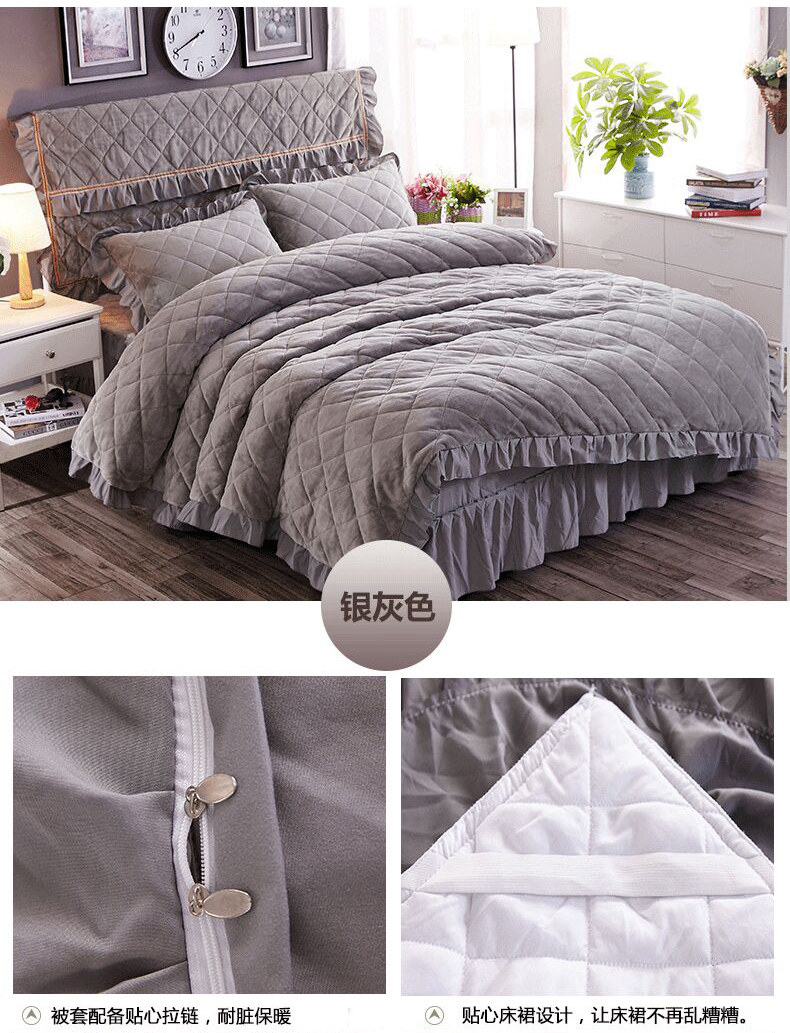 Nằm xuống phương pháp kẹp Meng Zi chăn bao gồm duy nhất mảnh Coral tấm dày đặt - Quilt Covers chăn siêu nhẹ