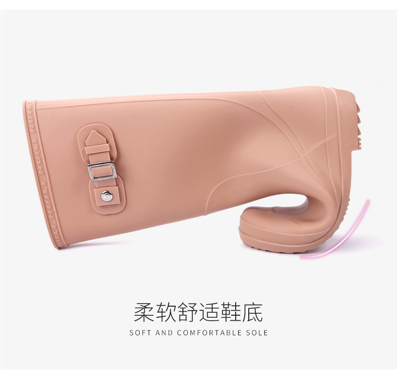 Kéo lại giày cao su thời trang giày nước nữ nữ Hàn Quốc dễ thương đi mưa cao dành cho người lớn