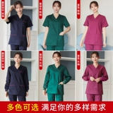 洗手衣女手术衣服刷手服女短袖医生服长袖纯棉隔离衣手术室工作服