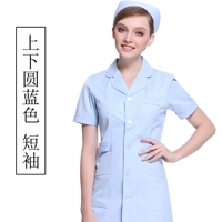 Верхний и нижний синий короткие рукава